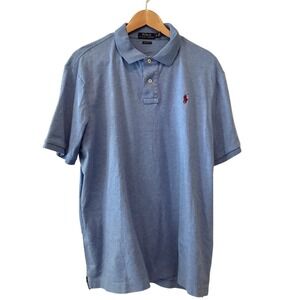 SALE Polo Ralph Lauren Mens XL Classic Fit Golf Polo Shirt Light Blue Heather XL
